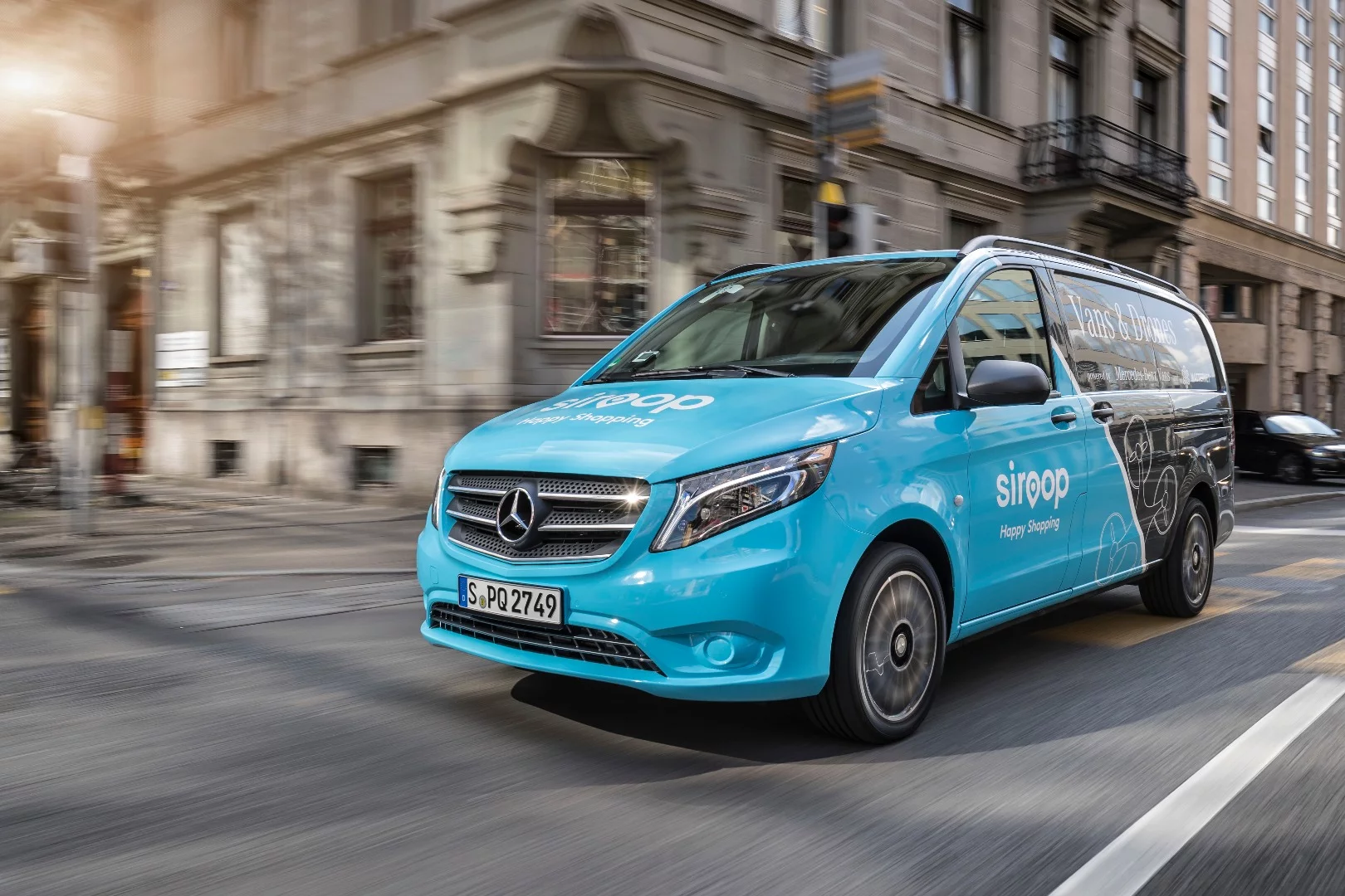 Mercedes-Benz originally teamed up with drone company Matternet to explore how drones could be combined with vans for more efficient deliveries