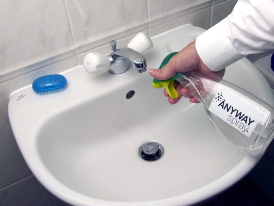 The ANYWAY Spray allows spray bottles to be used at any angle