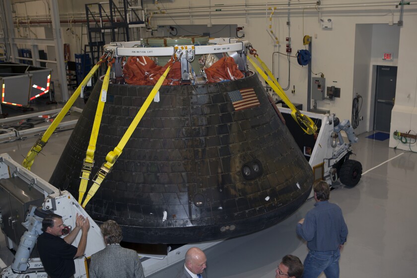 Orion has returned to the Kennedy Space Center of dismantling and analysis (Image: NASA/Dimitri Gerondidakis)