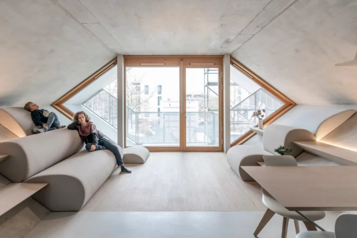 The Honeycomb House boasts innovative spatial dynamics