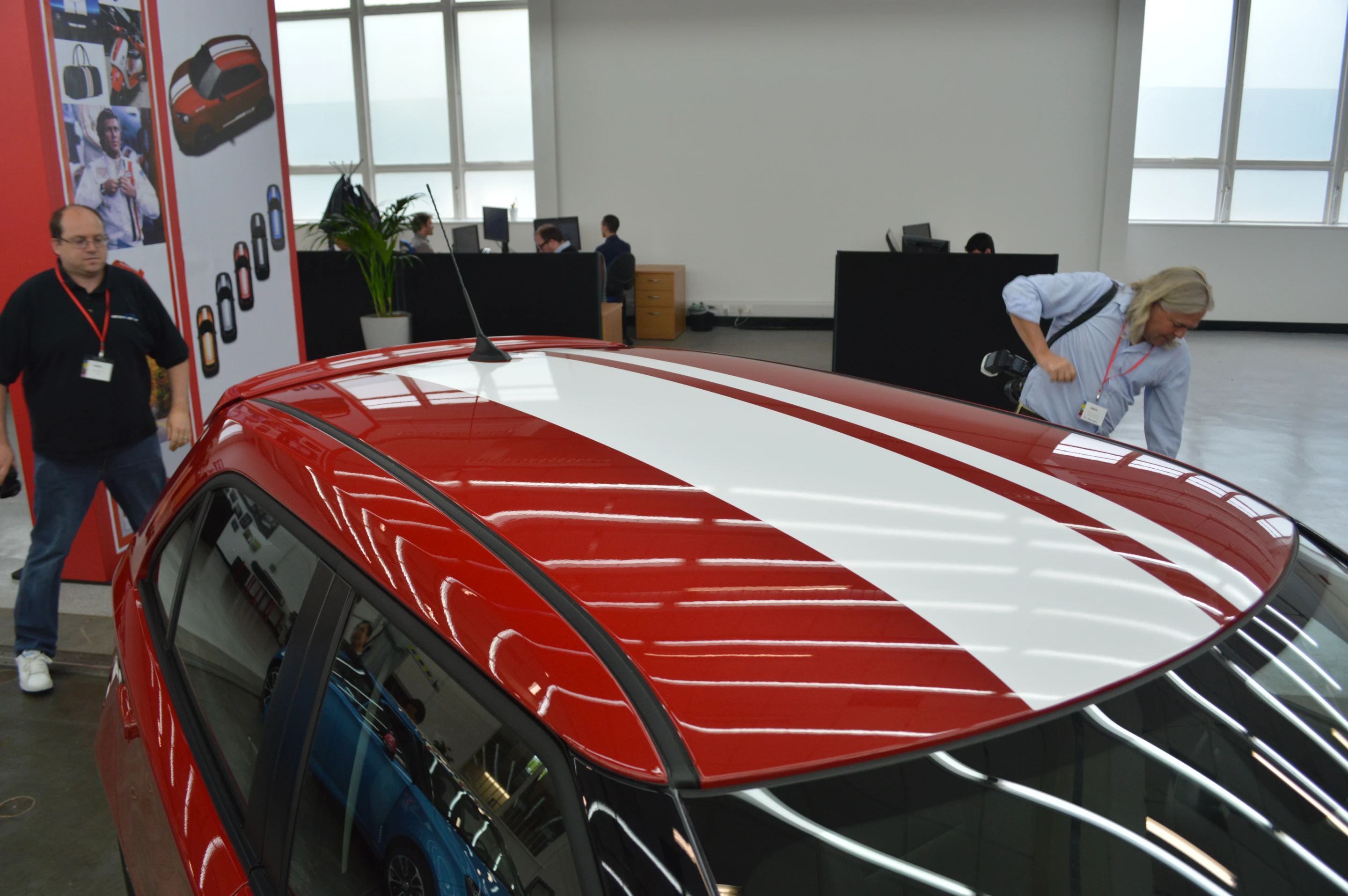 The MG3 will be highly customizable, including a choice of roof decals (Photo: Gizmag)