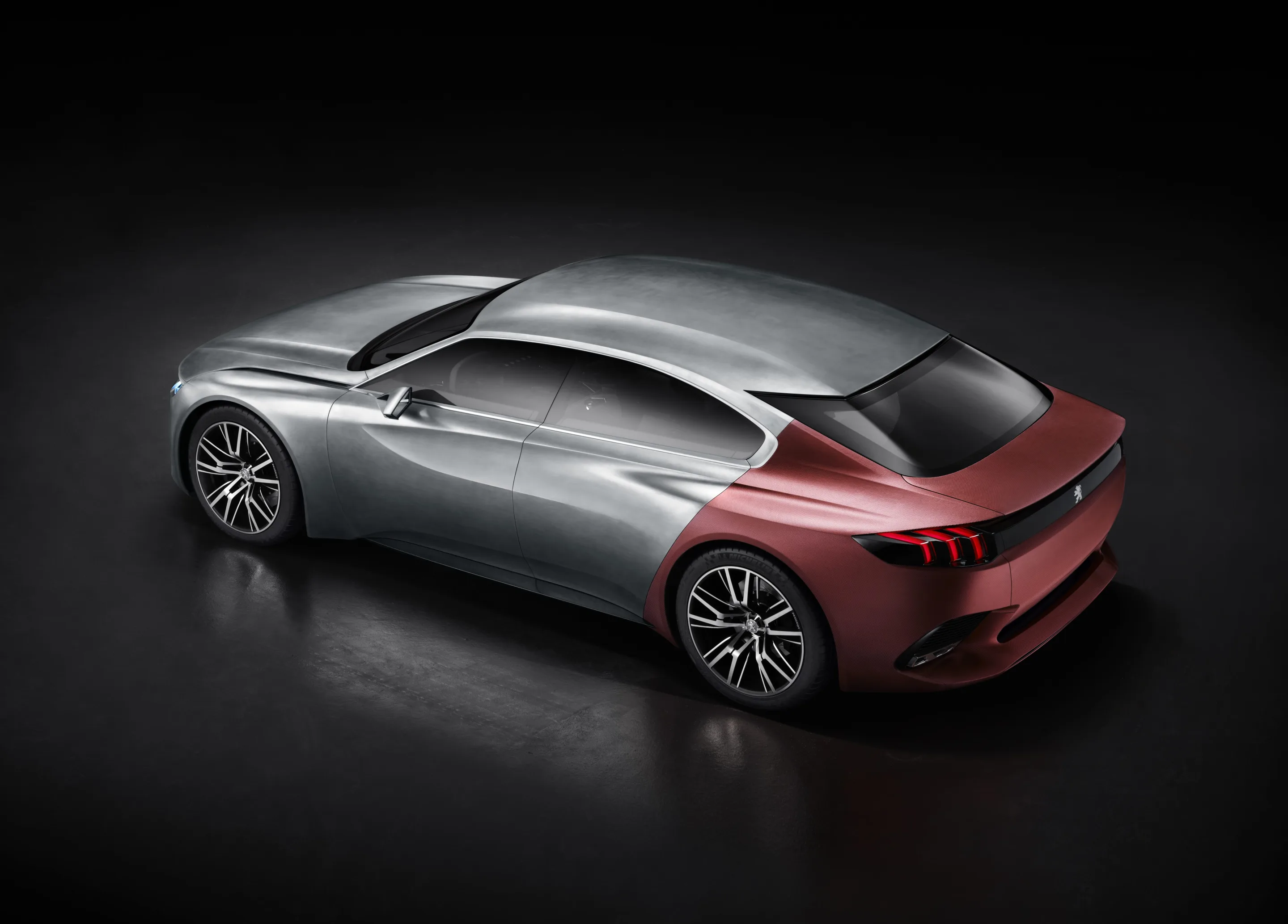 Peugeot shows the EXALT concept before its debut at the 2014 Beijing Motor Show