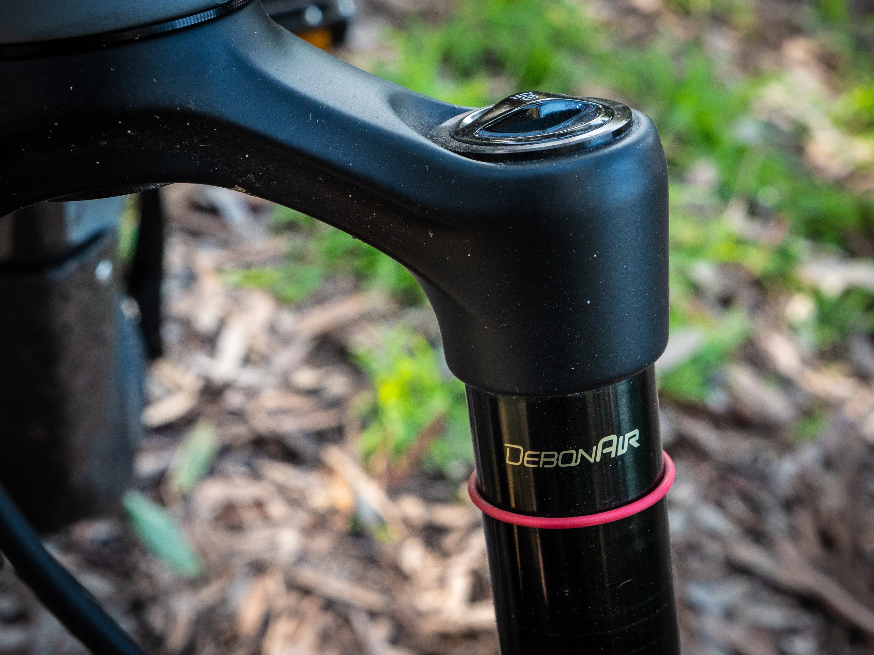 Rockshox Debonair fork is air-adjustable to suit rider weight
