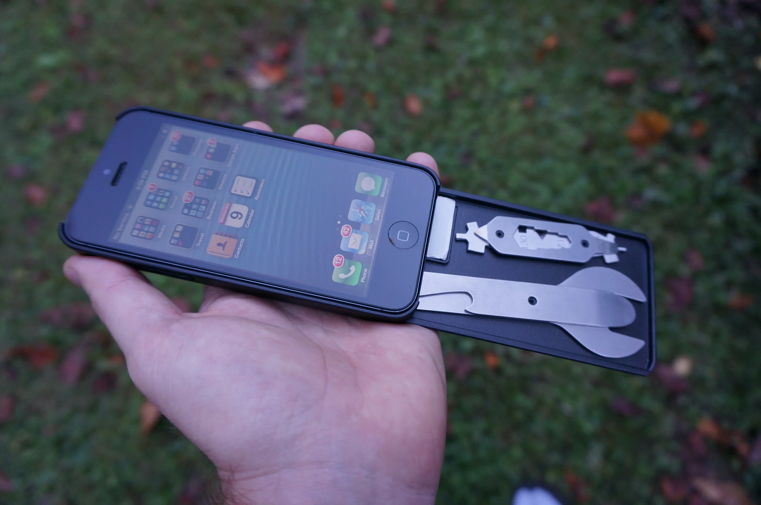 The toolsets of the MyTask slide in and out of the back of the case