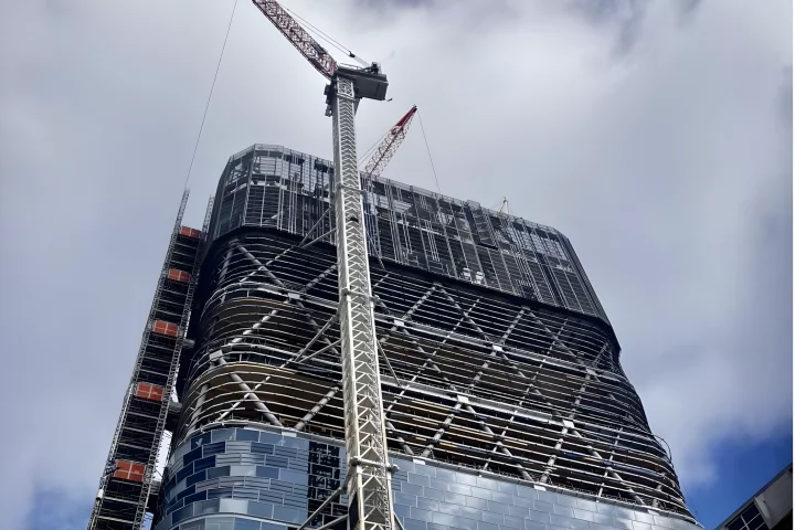 Atlassian Central will reach a maximum height of 183 m (600 ft)