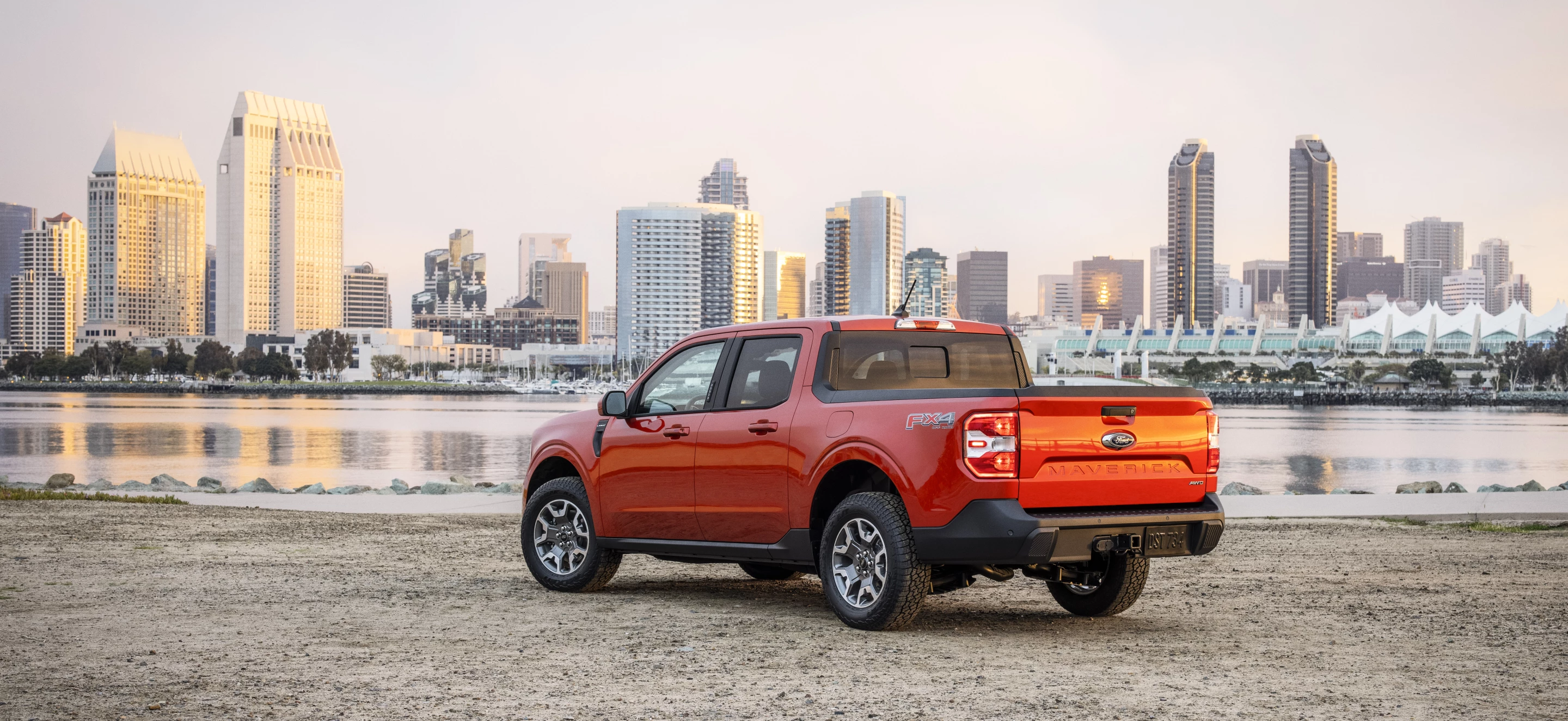 The Ford Maverick is a truly compact pickup truck, being about 11 inches (297 mm) smaller than the Ranger or the Honda Ridgeline