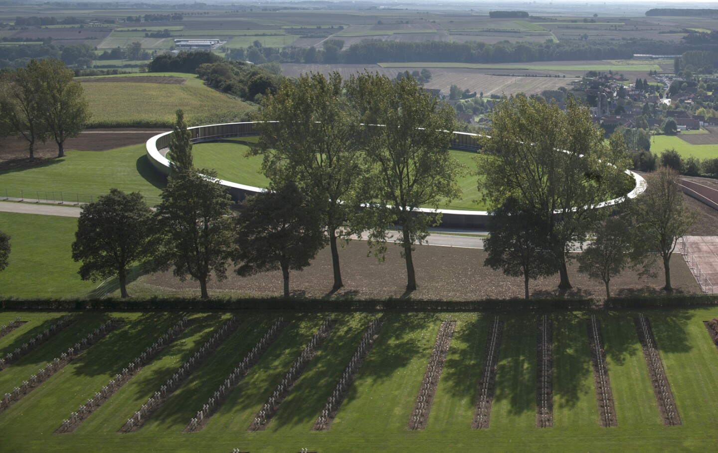The Ring of Remembrance is located in Notre-Dame-de-Lorette, France
