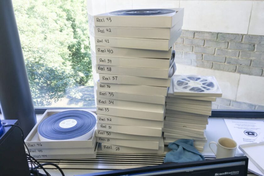 Several hundred rolls of vintage film were condensed into 75 before being digitized