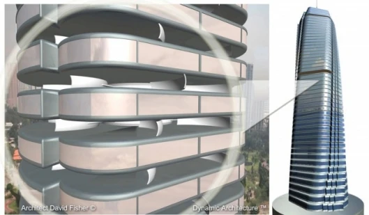 Dynamic Constructions is set to commence soon on building Dubai's wind-powered rotating skyscraperImage: Dr David Fisher/Dynamic Architecture