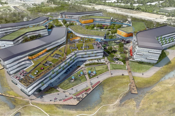 NBBJ's Bay View Google HQ design (Image: NBBJ)
