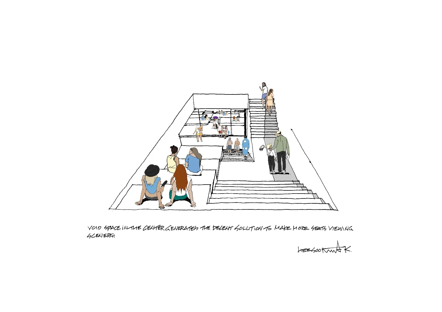 Architectural drawing of the Gijang Waveon
