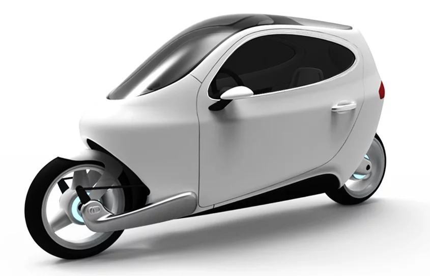 The C-1 is a proposed fully-electric and fully-enclosed self-balancing motorcycle