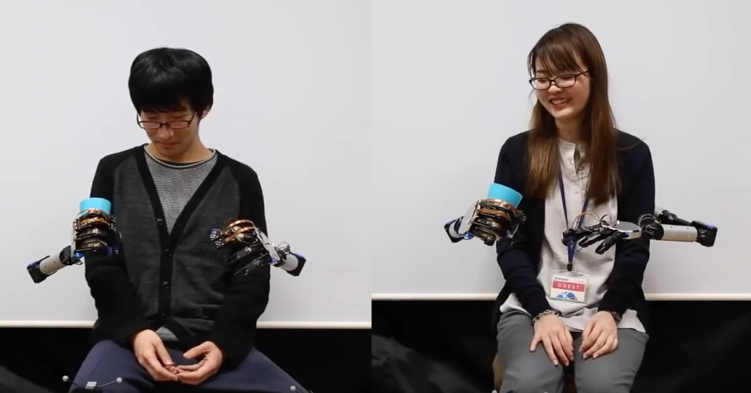 Demonstration of the device with various volunteers