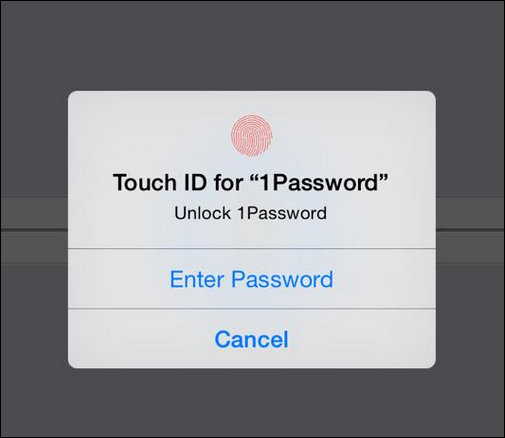 Apps is starting to take advantage of Touch ID security