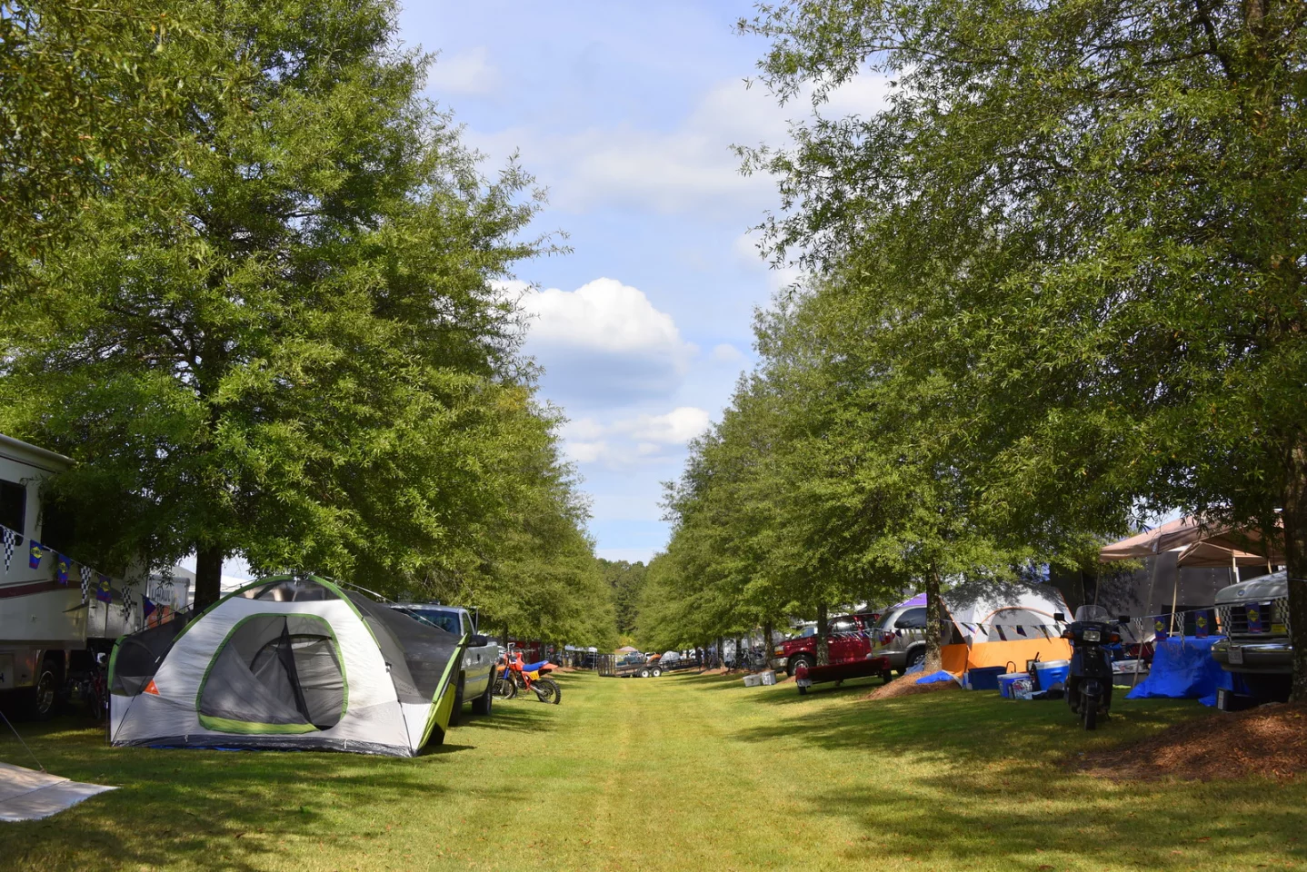 Camping is popular here and even the swap meet provides a great setting for sleeping under the stars here