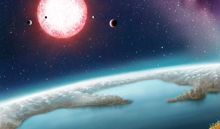 Artist's rendering of Kepler-186f, which is on the new top 20 list of exoplanets with the potential to support life