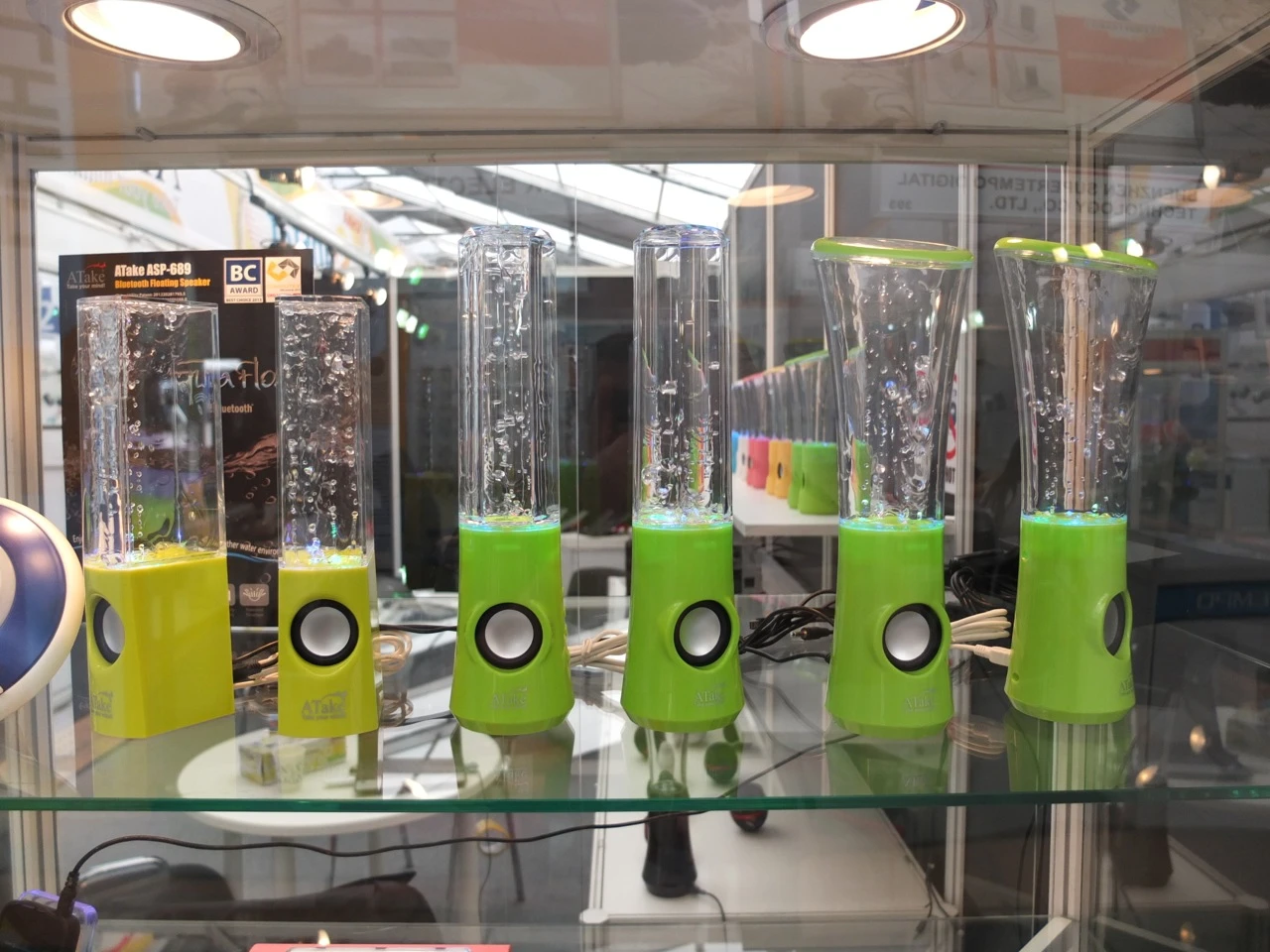 The RainDance, Diamond and Trumpet Fountain Speakers from ATake