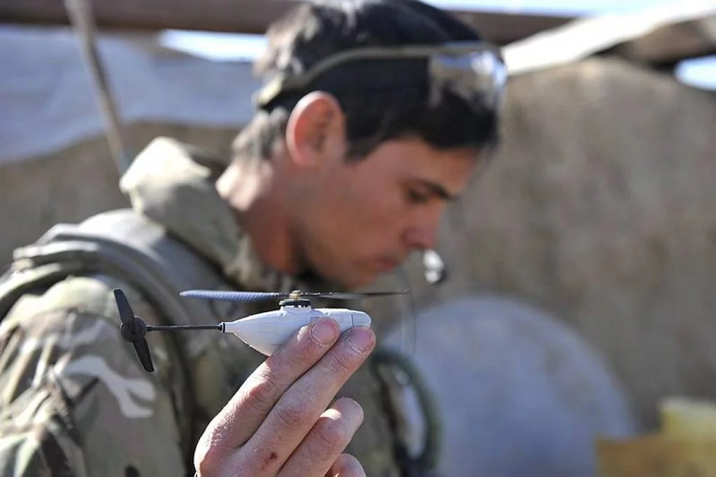 The British military first put the little drone to use in Afghanistan in 2012, following a £20m contract with Marlborough Communications Ltd. to supply 160 of them to troops in the area [Image: © Crown copyright]