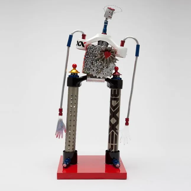 "Bikebot Has A Heart" by John Balsley is one of the works up for auction in the SRAM pART PROJECT