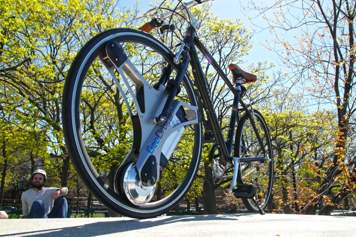 The GeoOrbital Wheel has a look that's definitely its own
