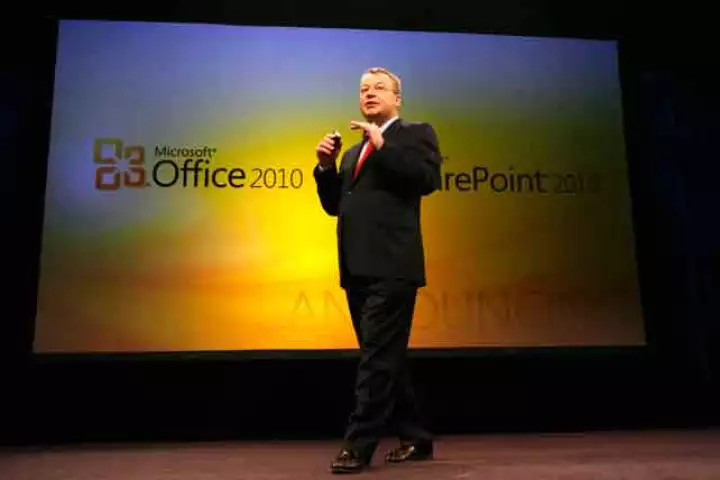 Microsoft's Stephen Elop introduces the business edition of Office 2010