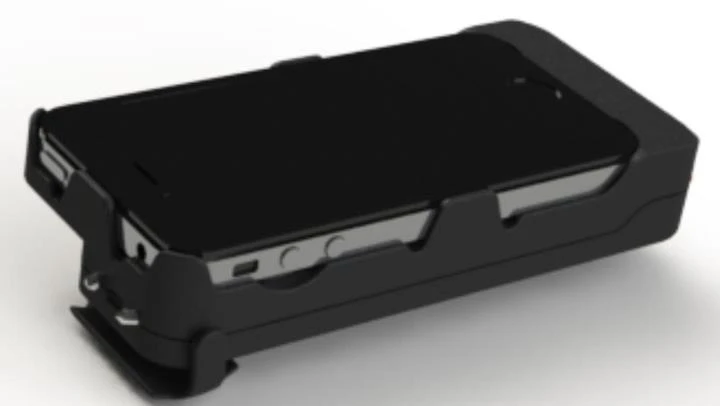 The Yellow Jacket iPhone case and 650 kV stun gun combo