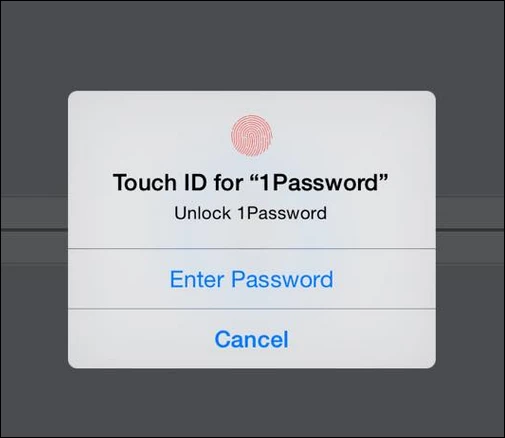 Apps is starting to take advantage of Touch ID security