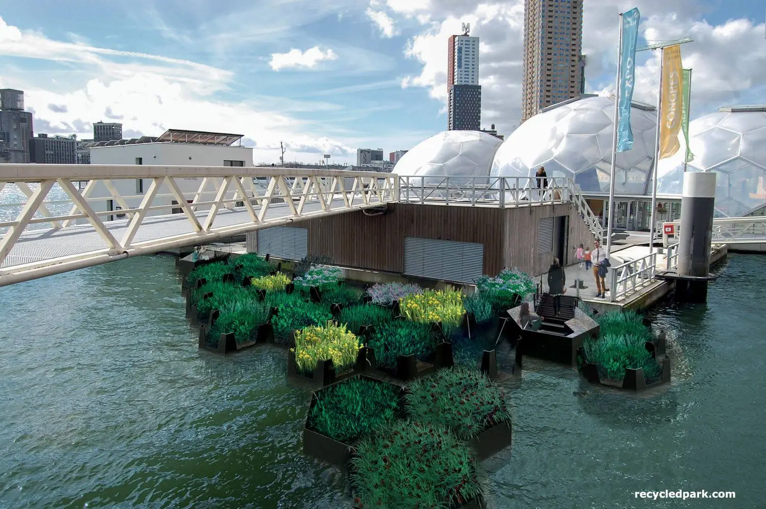 Rendering of how the Recycled Park was expected to look