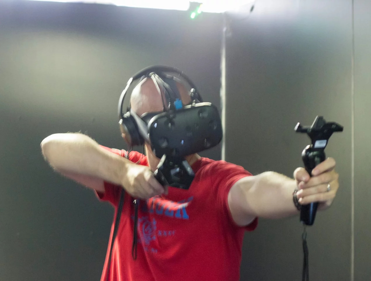 Firing an arrow inside the HTC Vive