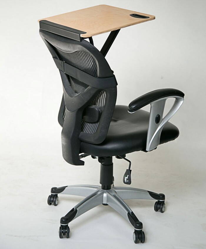 To adjust its height, you simply raise or lower the pedestal of the chair