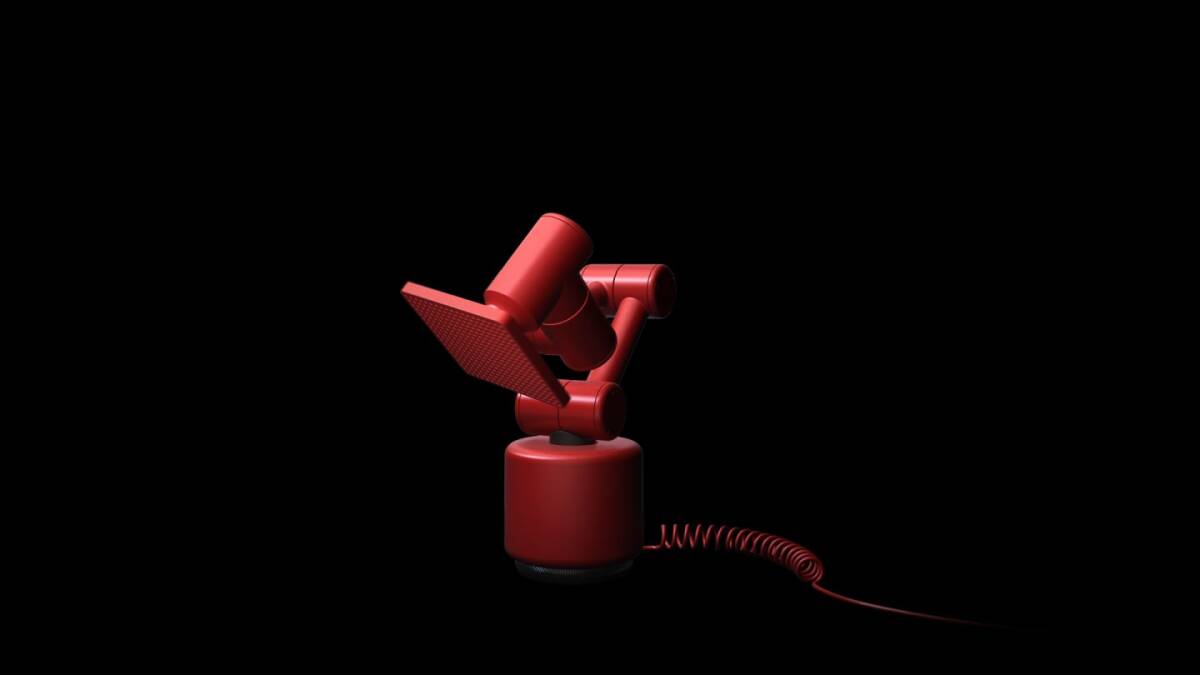 The R smart speaker features the same drivers as the H model, but the LED-packed, touch-enabled square is attached to an articulating robot arm