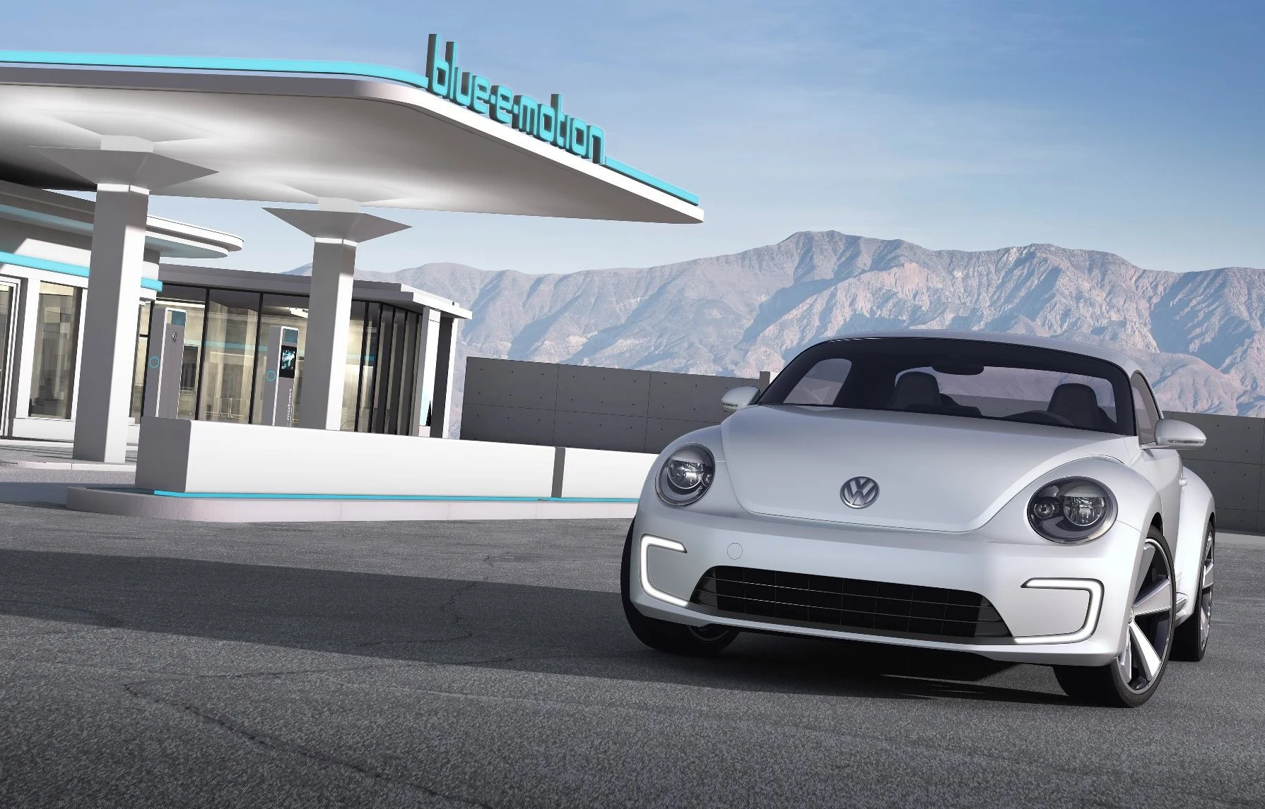 A suggestion that a future electric Beetle may be folded into VW's blue-e-motion electric car branding?