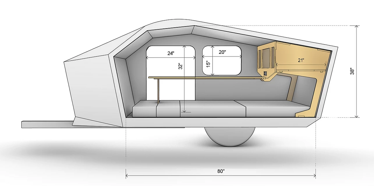 Polydrops P19 Shorty dimensions