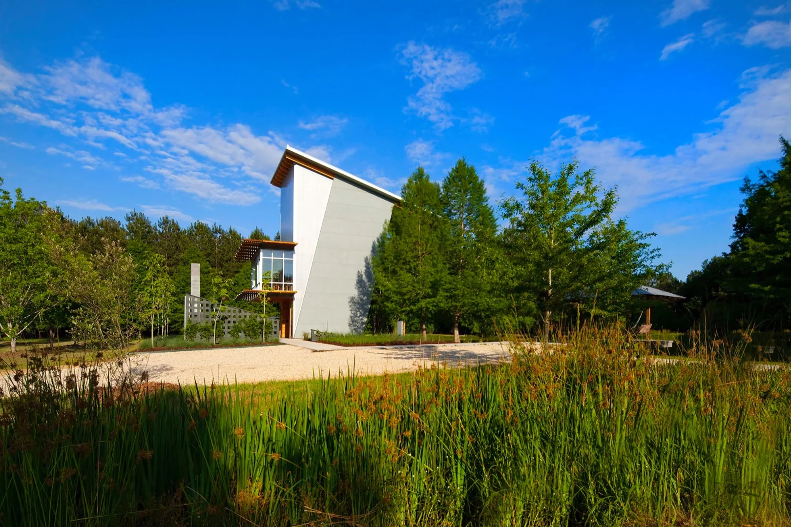 On sunny days, Pond House will produce an excess of required juice, which is fed into the grid