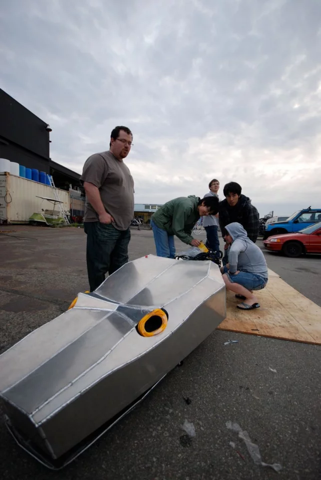 eatART members working on Titanoboa