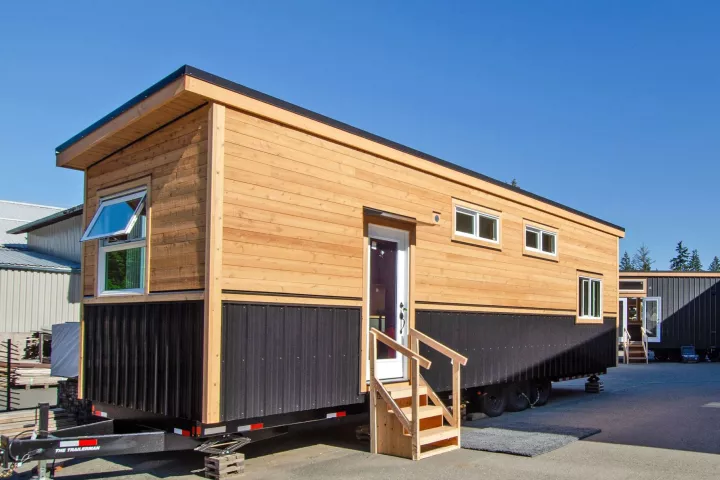 The Juniper is a spacious tiny house that's a good fit for two people who want to live full-time on wheels