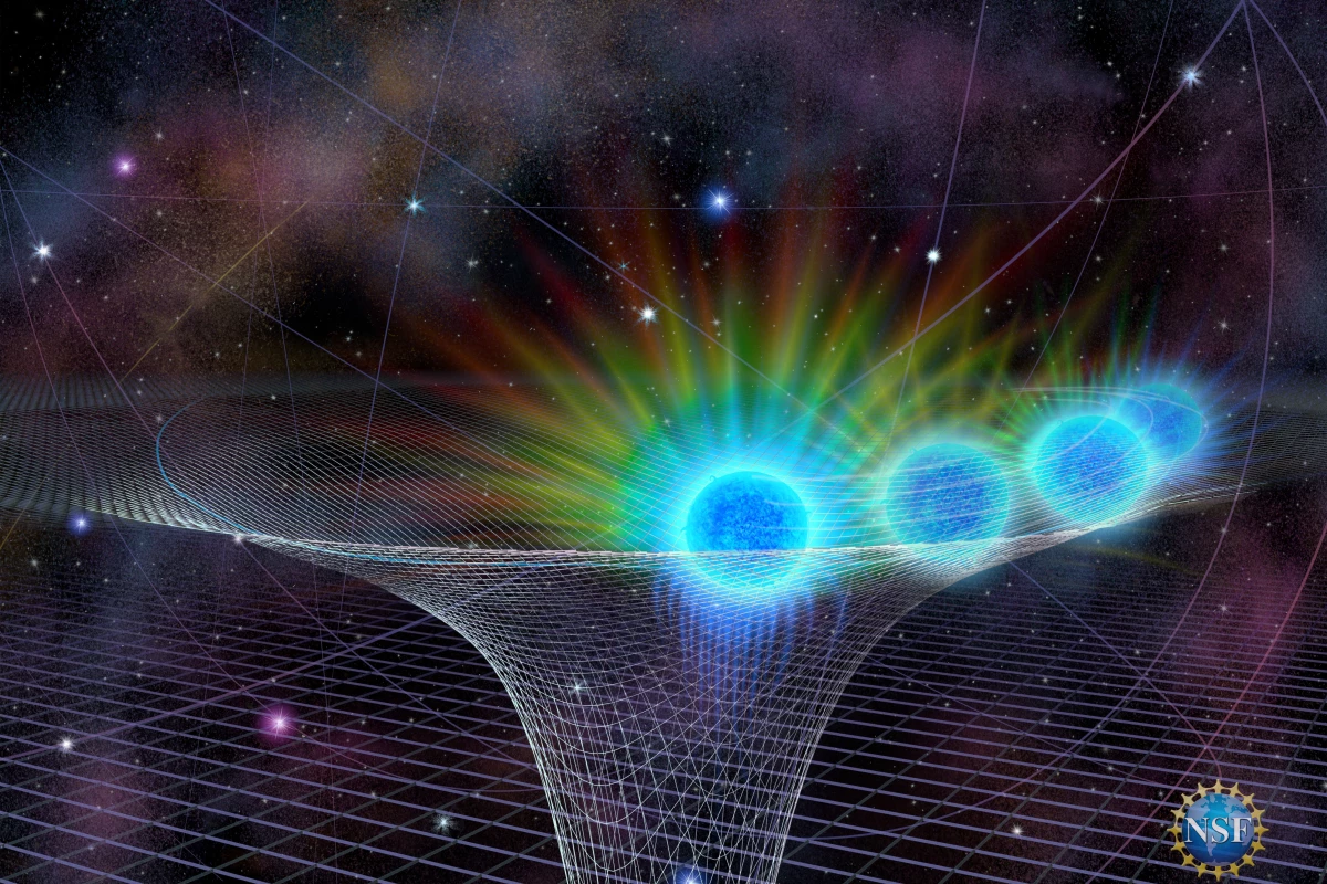 An artist's rendition of the star S0-2 orbiting the supermassive black hole at the center of the Milky way galaxy. This star has been put forward as one possible explanation for a mysterious burst of light from the blac