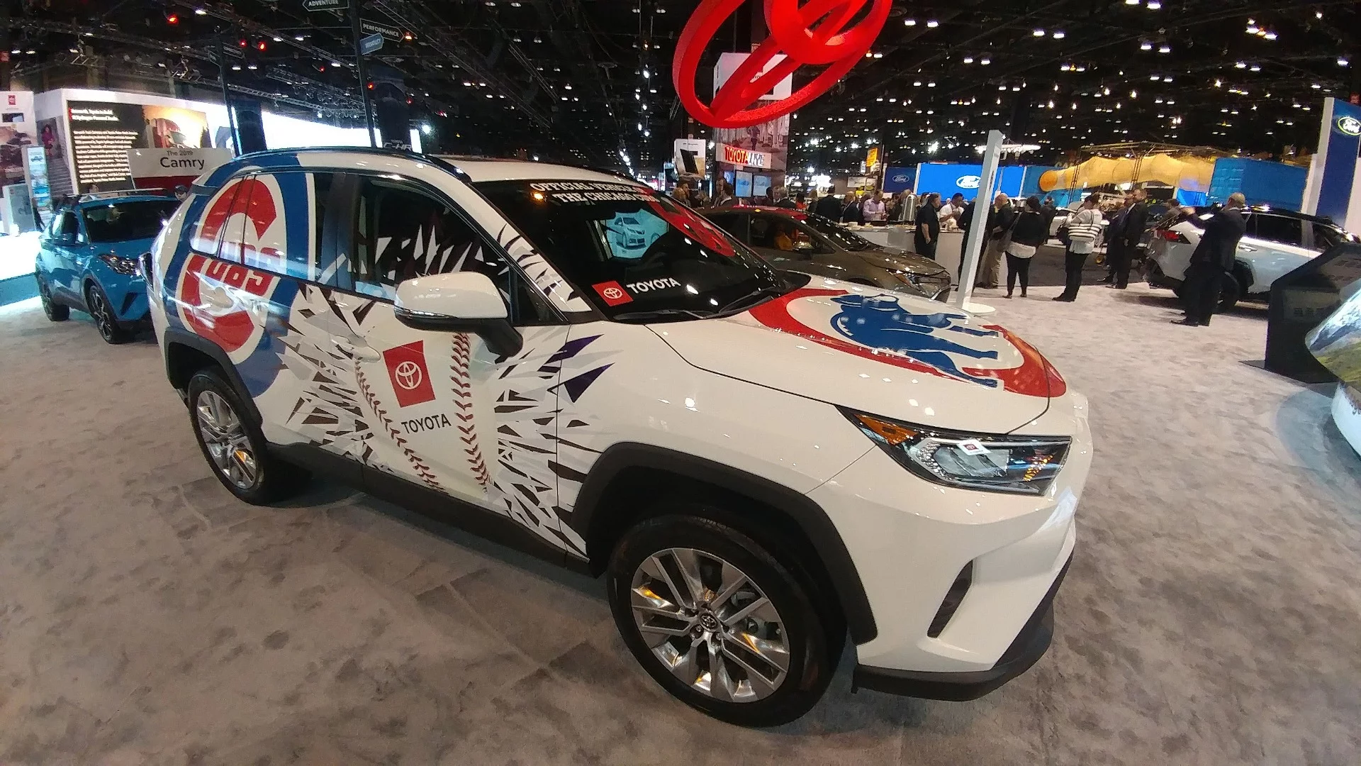 Toyota rolled out the Chicago-themed wraps on several of its models to sponsor various local teams