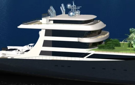 The WallyIsland 325-foot gigayacht