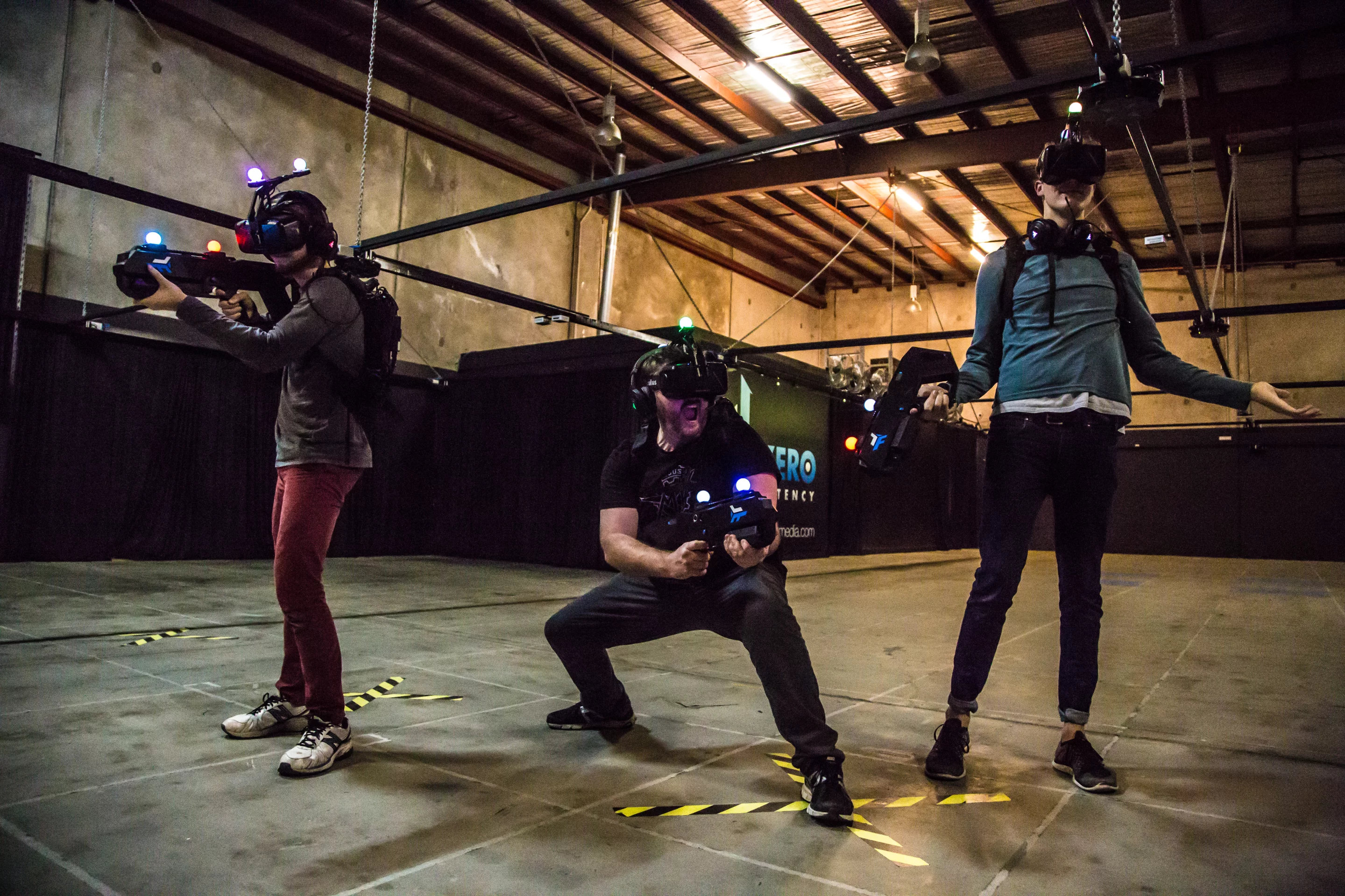 Zero Latency is a free-roam virtual reality system, which tracks player movements around a warehouse and translates it into motion in a digital world
