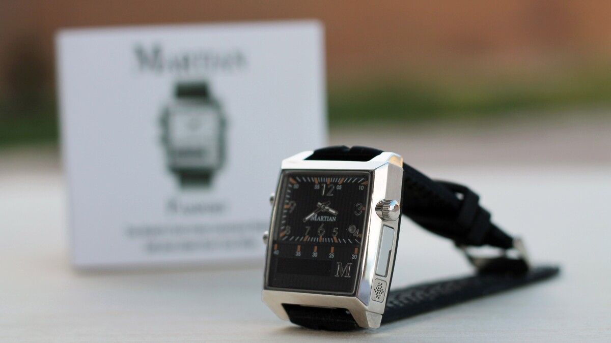 The Martian Watch is a little pricey at US$300, but you also get some pretty cool features in return