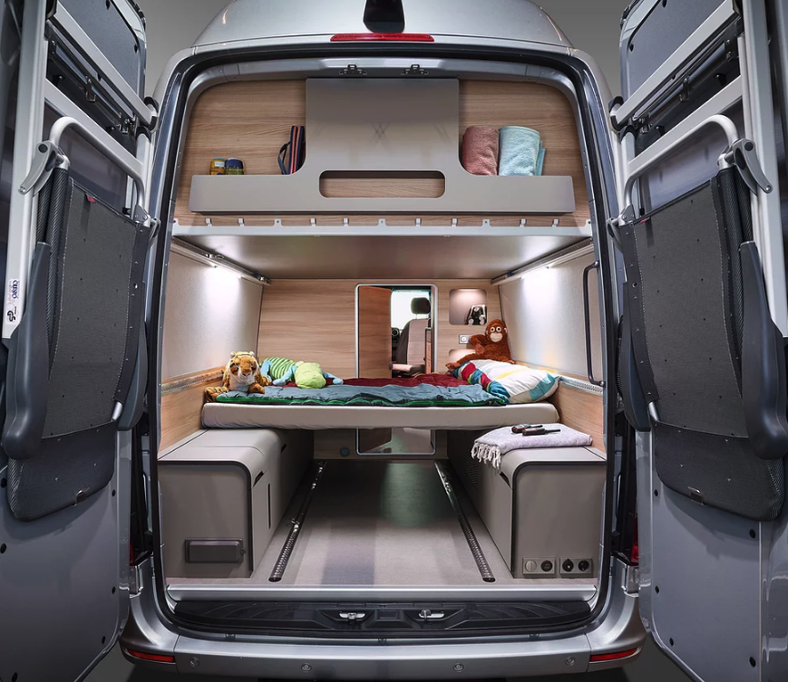 Alphavan Turns Sprinter Into Gorgeous Two Bedroom Smart Camper Van Vans With Beds In Them
