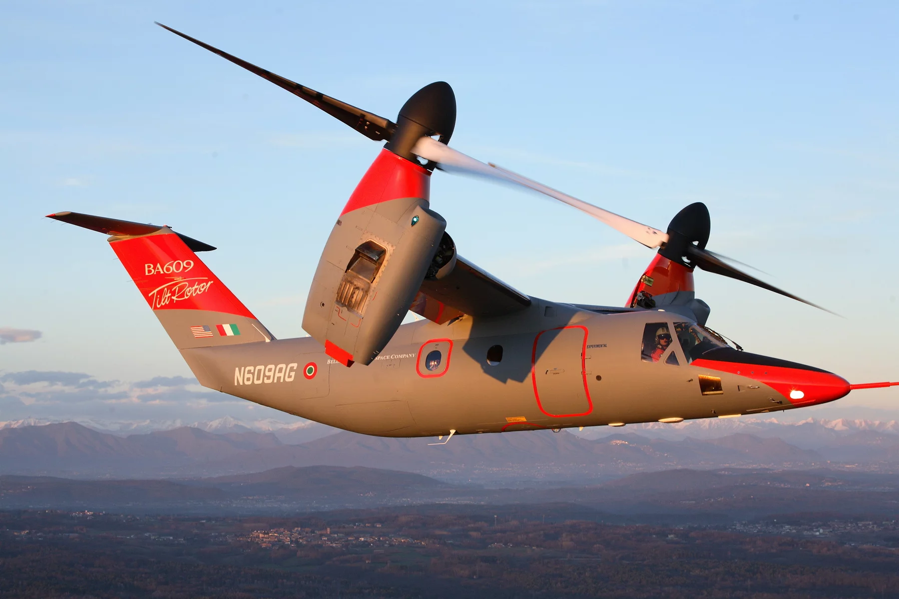 The tiltrotor aircraft previously known as BA609, the AW609