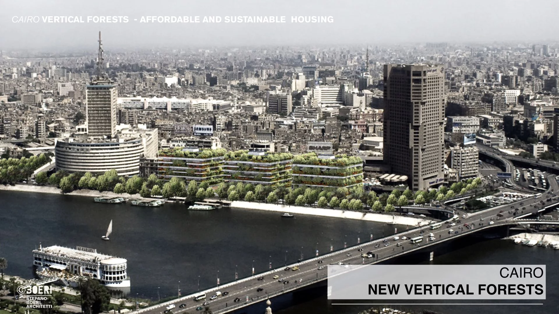 The new buildings are part of a wider campaign to make the Cairo area greener