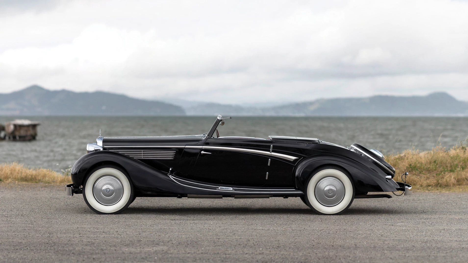 A 1938 Maybach SW38 Disappearing Top Roadster by Spohn.