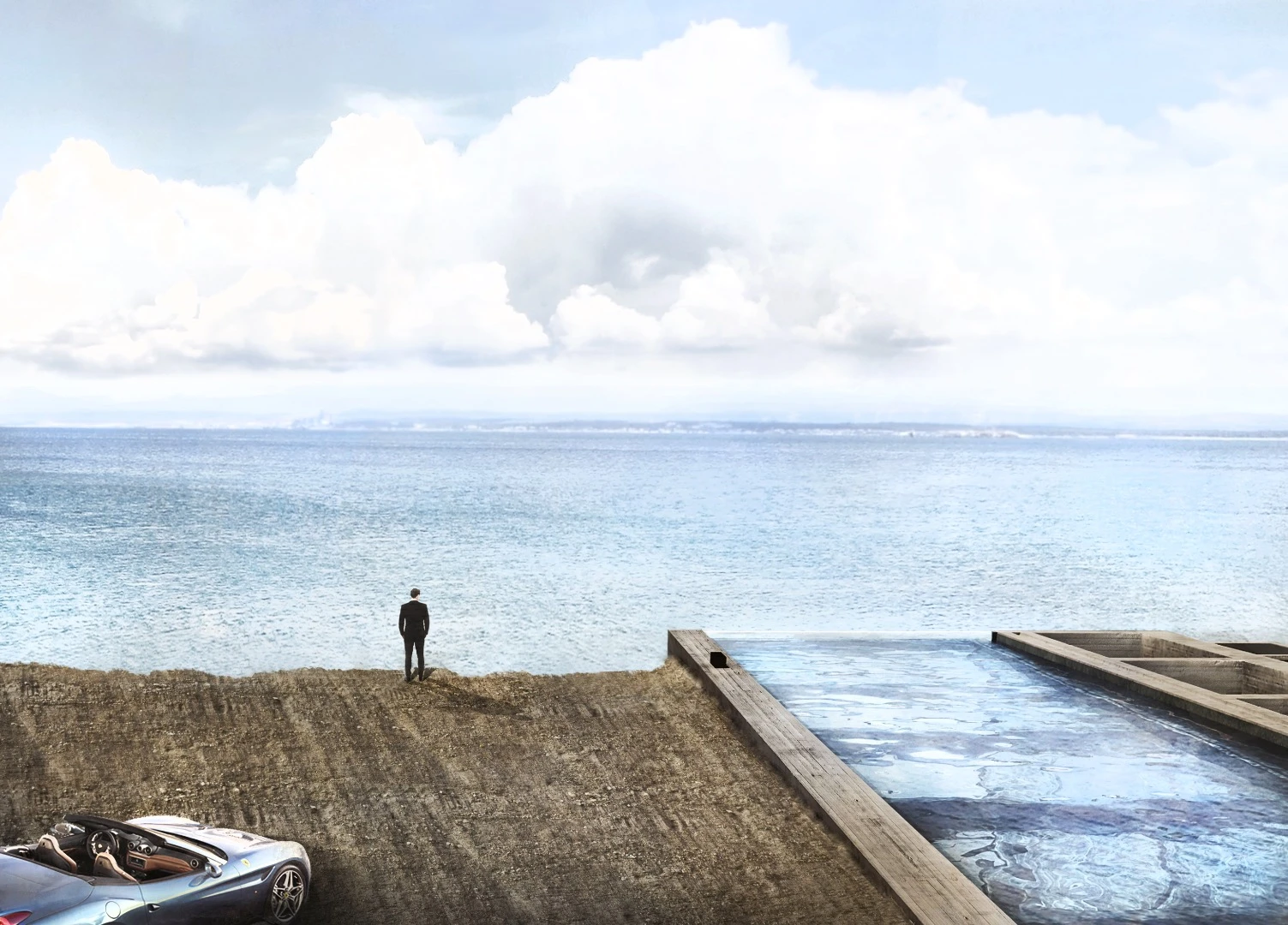 The home will face northwest into the Lebanese landscape and not the sea as shown in the renders
