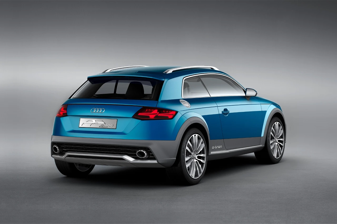 Audi claims the concept will hit 60 mph (96 km/h) in 4.6 seconds from a standing start or 80 mph (129 km/h) in EV only mode