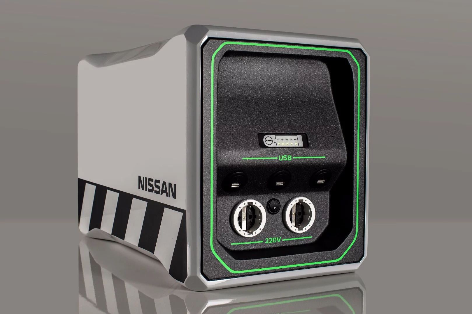 The prototype portable power packs are derived from Nissan Leaf battery tech