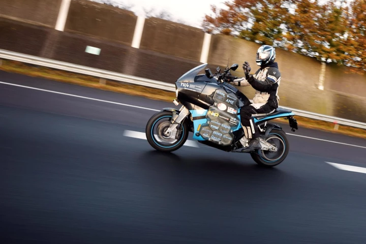 The Storm bike has a top speed of 160 km/h (99 mph)