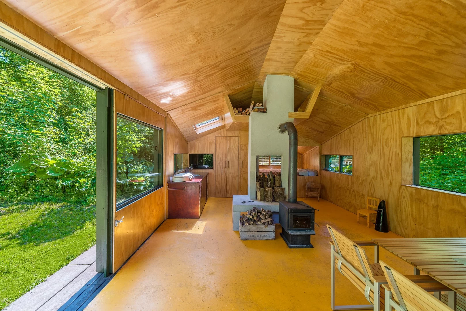Inside, there's a total floorspace of 42 sq m (452 sq ft), with the lion's share going to the living area